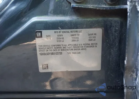 2011 Cadillac Cts Performance z USA, uszkodzony, nr VIN 1G6DL5EY9B0123726